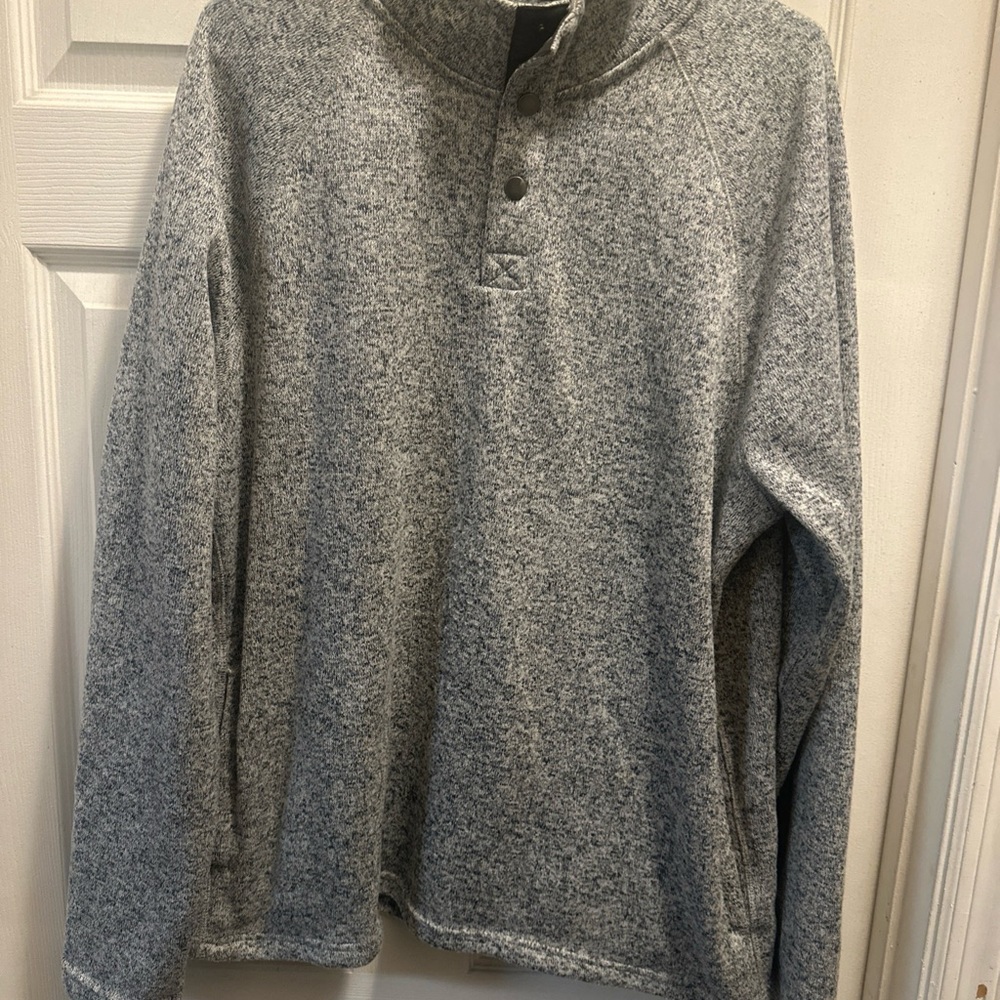 Sonoma Goods For Life Mens Olive Gray Long Sleeve Pullover Sweater Size XXL